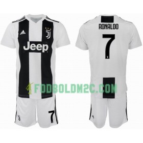 Juventus Ronaldo 7 Børn Hjemmebanesæt 2018-2019 Kortærmet (+ Korte bukser)